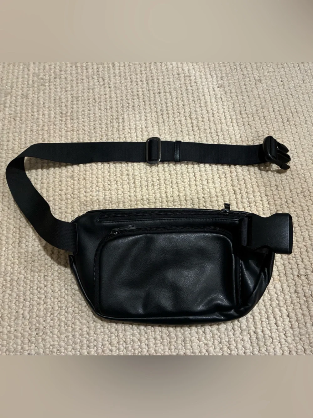 Kibou Vegan Leather Diaper Bag/Pouch Waist Bag